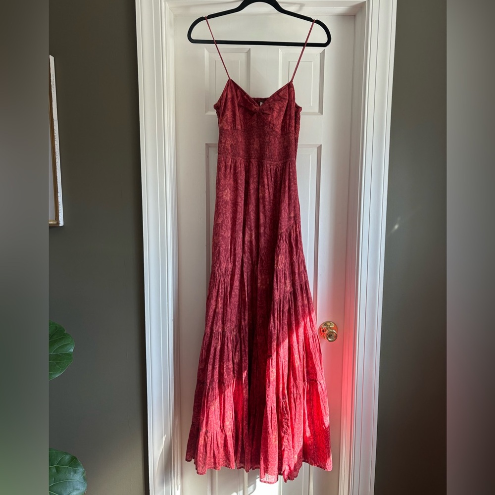 Free people pink Spaghetti-Strap Maxi Dress